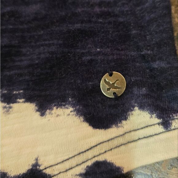 Eddie Bauer Striped Tie Dyed V Neck Tank Top Cotton XSMALL  NWOT - Picture 8 of 9